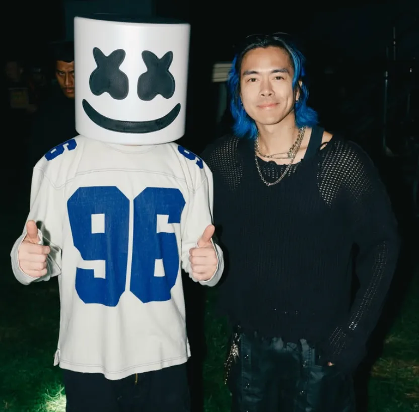 BOTCASH with Marshmello at an Asia XP music event